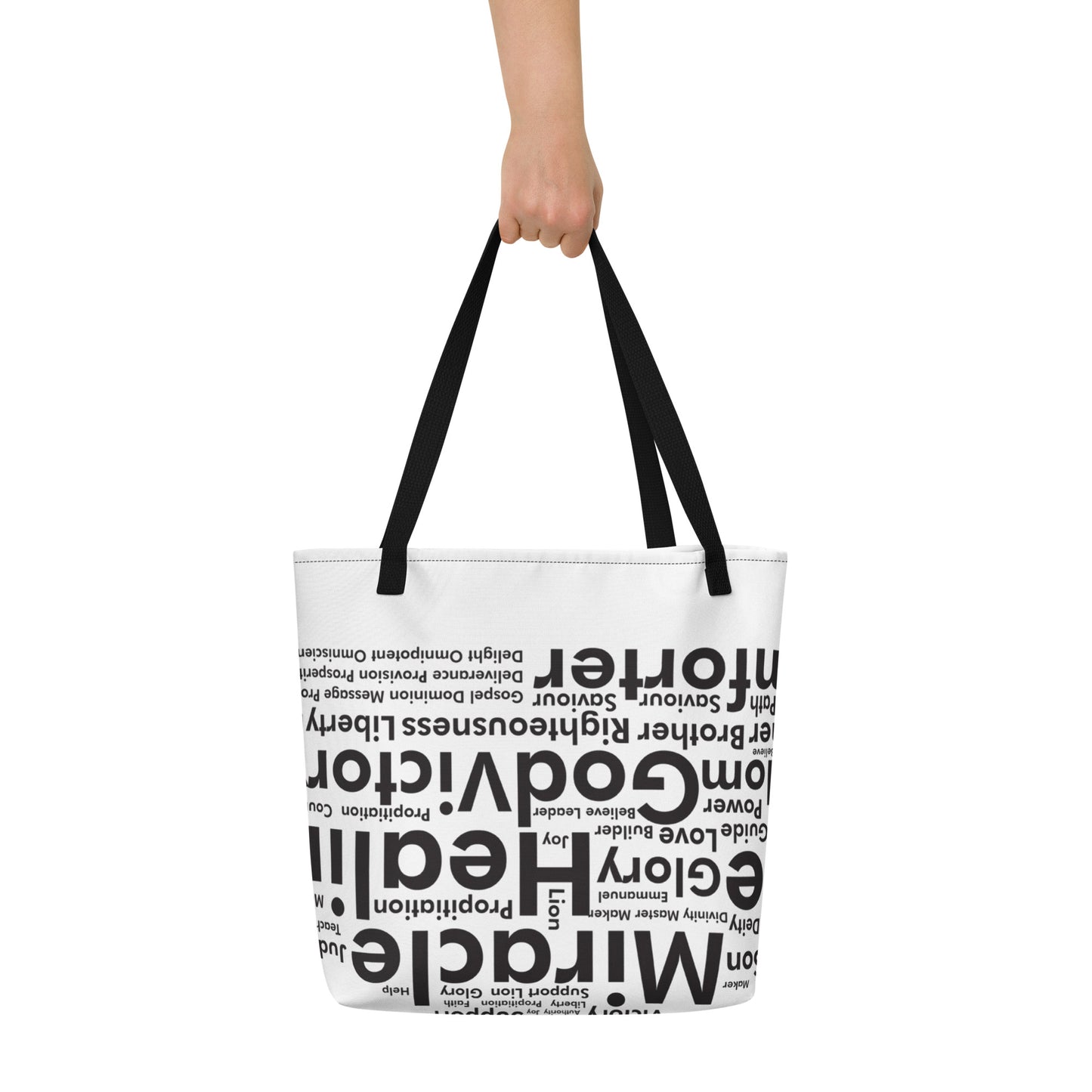 Brazen. All-Over Print Large Tote Bag