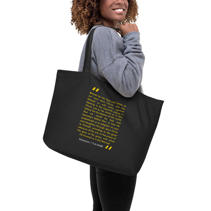 Brazen. Large organic tote bag