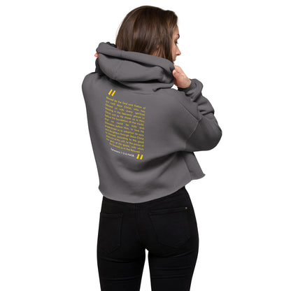 Brazen. Crop Hoodie